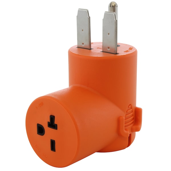 Ac Works Plug Adapter, 6-20R, 6-30P, 6-20P, 6-30P, 0 ft., Orange AD630620 - main